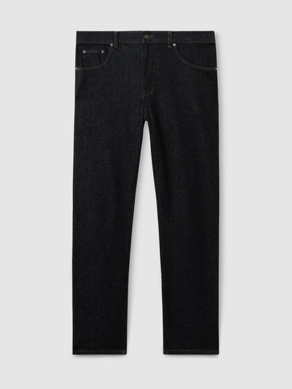 Reiss Popular Choice - Straight-Leg Jeans in Raw Indigo