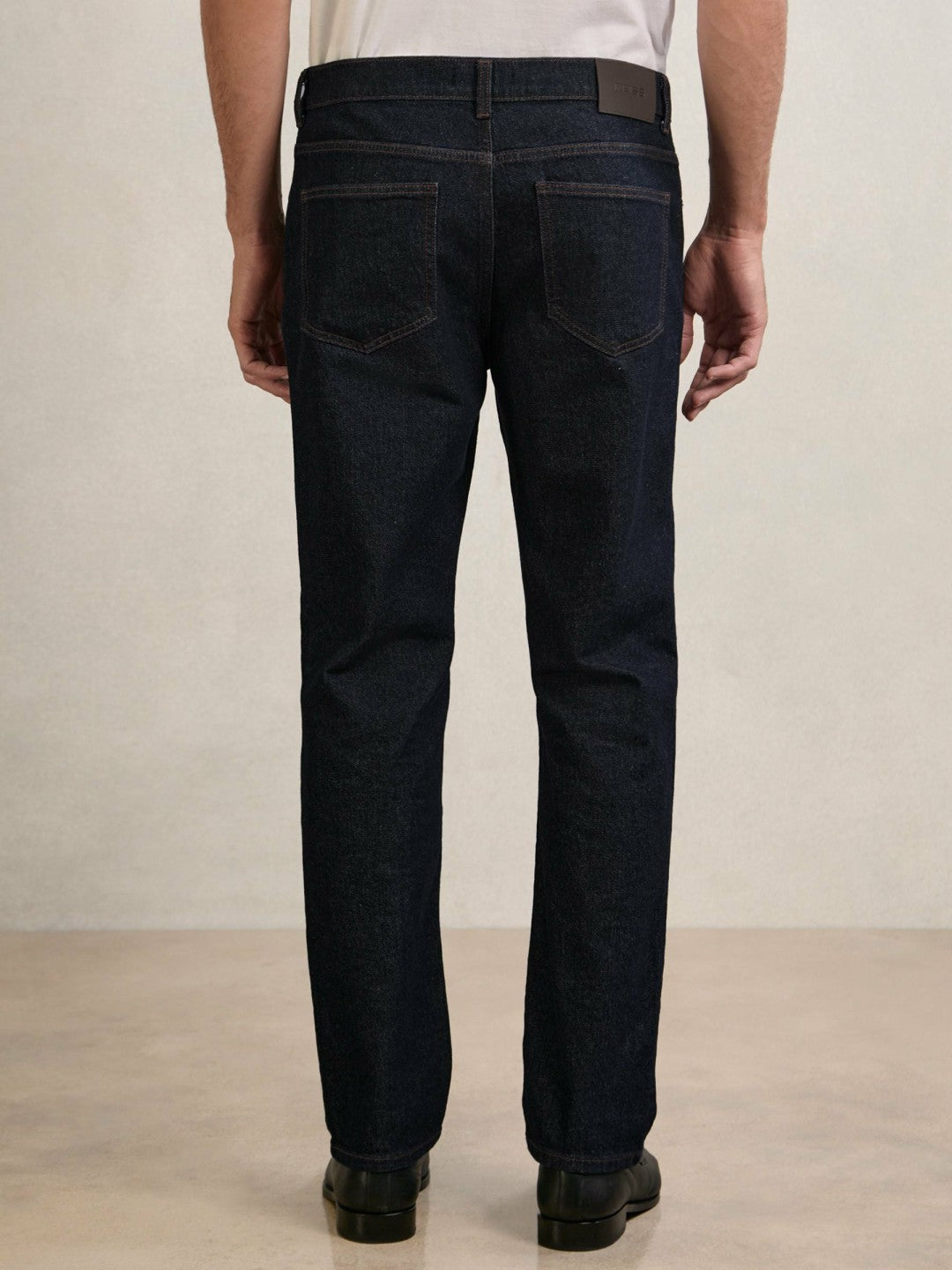 Reiss Popular Choice - Straight-Leg Jeans in Raw Indigo
