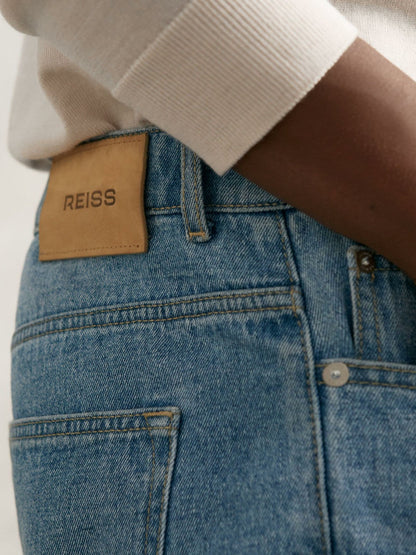 Reiss Savings - Loose-Fit Jeans in Light Blue Wash