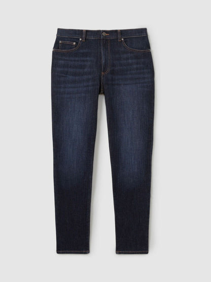 Reiss Best Seller - Cotton-Stretch Slim-Fit Jeans in Indigo Blue Wash