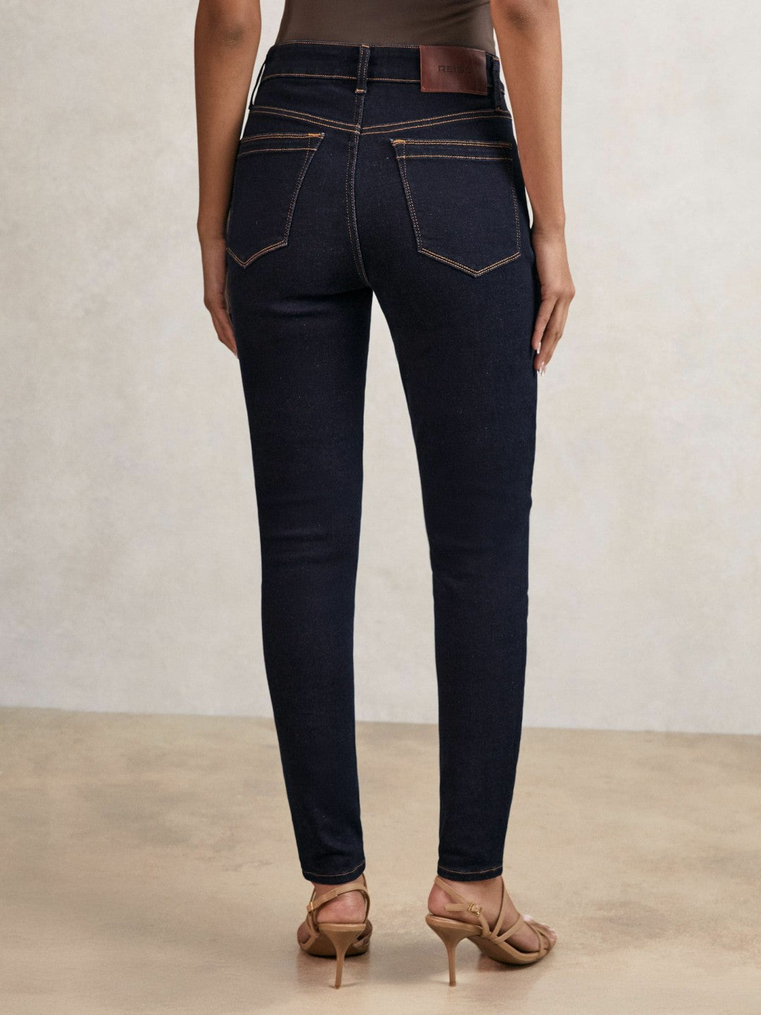 Reiss Petite Skinny Jeans in Dark Blue