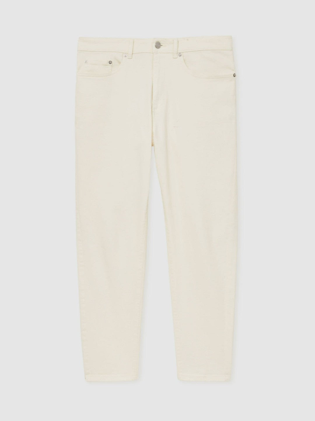 Reiss Value - Relaxed-Fit Cropped Jeans in White