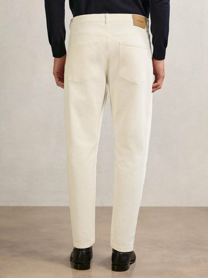 Reiss Value - Relaxed-Fit Cropped Jeans in White