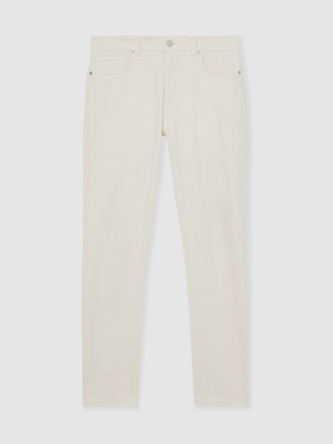 Reiss Value - Cotton-Stretch Slim-Fit Jeans in White