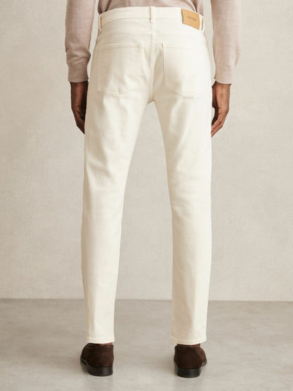 Reiss Value - Cotton-Stretch Slim-Fit Jeans in White