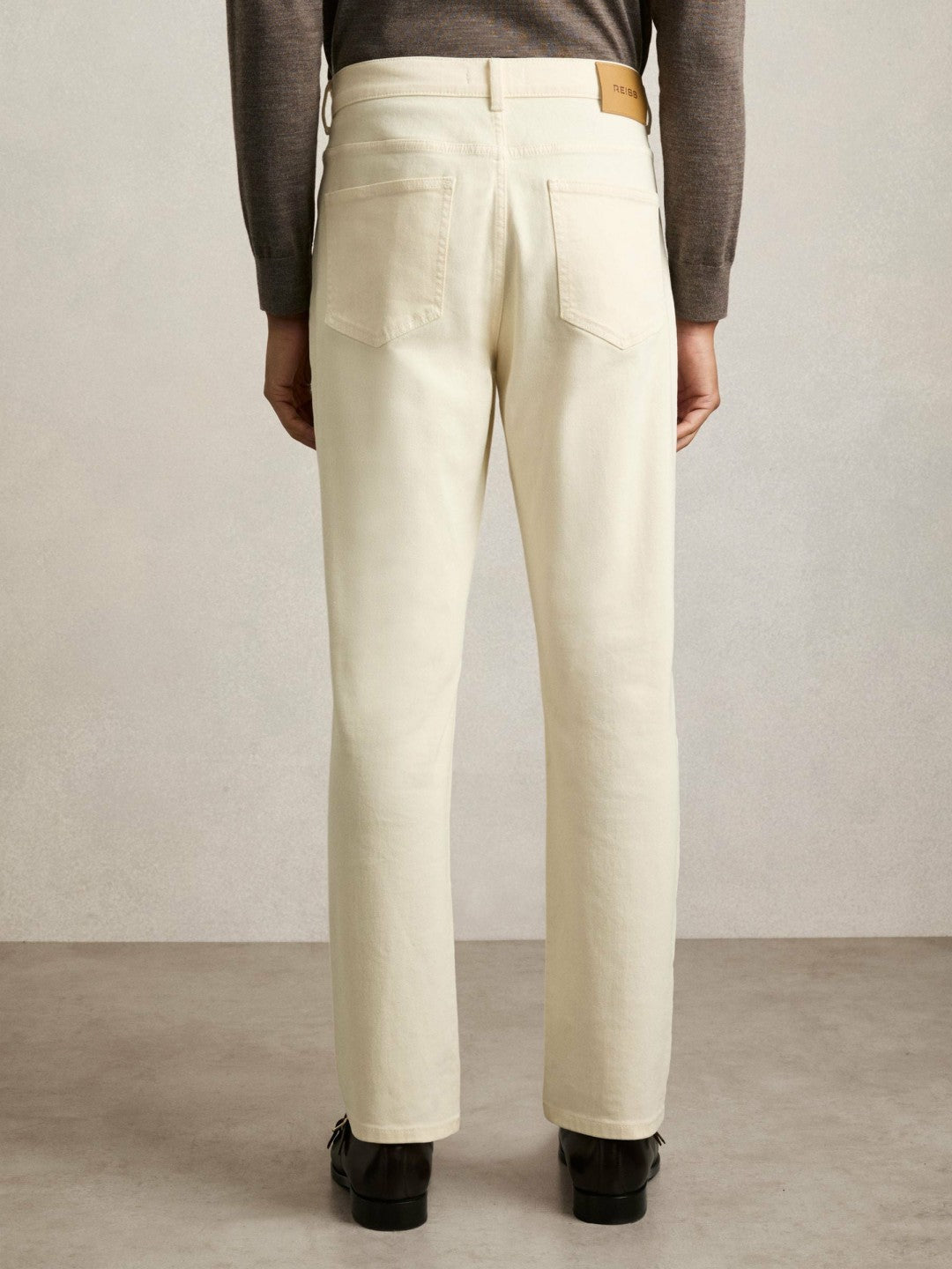 Reiss Featured - Straight-Leg Jeans in White