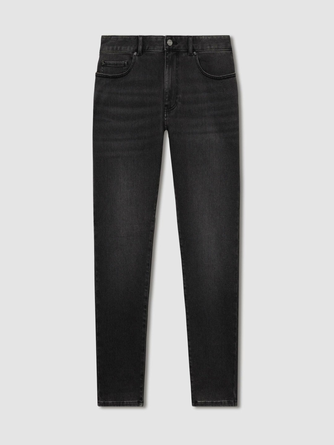 Reiss Sale - Tapered Slim-Fit Jeans in Washed Black