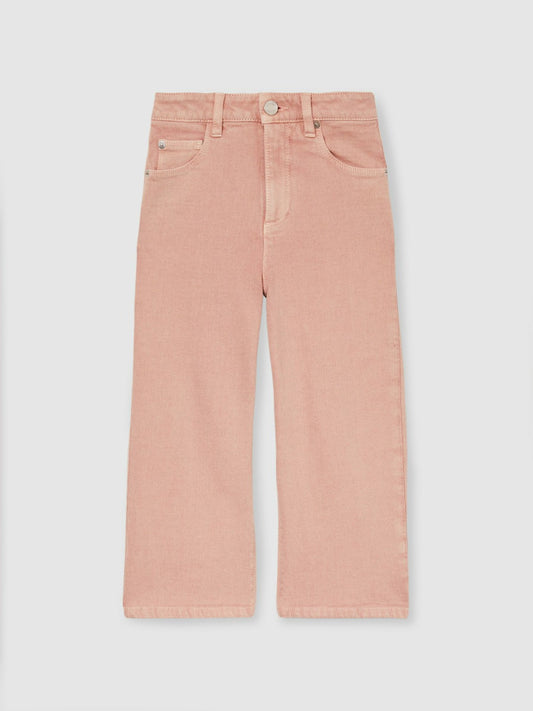 Reiss Affordable - 13-14 yrs Wide-Leg Jeans in Pink