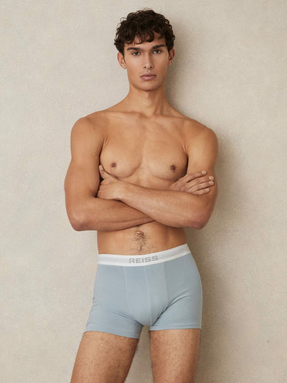 Reiss Savings - Stretch-Cotton Boxers 3 Pack in Blue Multi