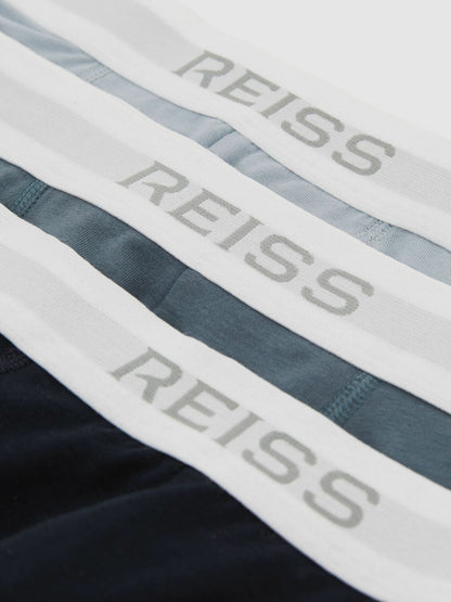 Reiss Savings - Stretch-Cotton Boxers 3 Pack in Blue Multi