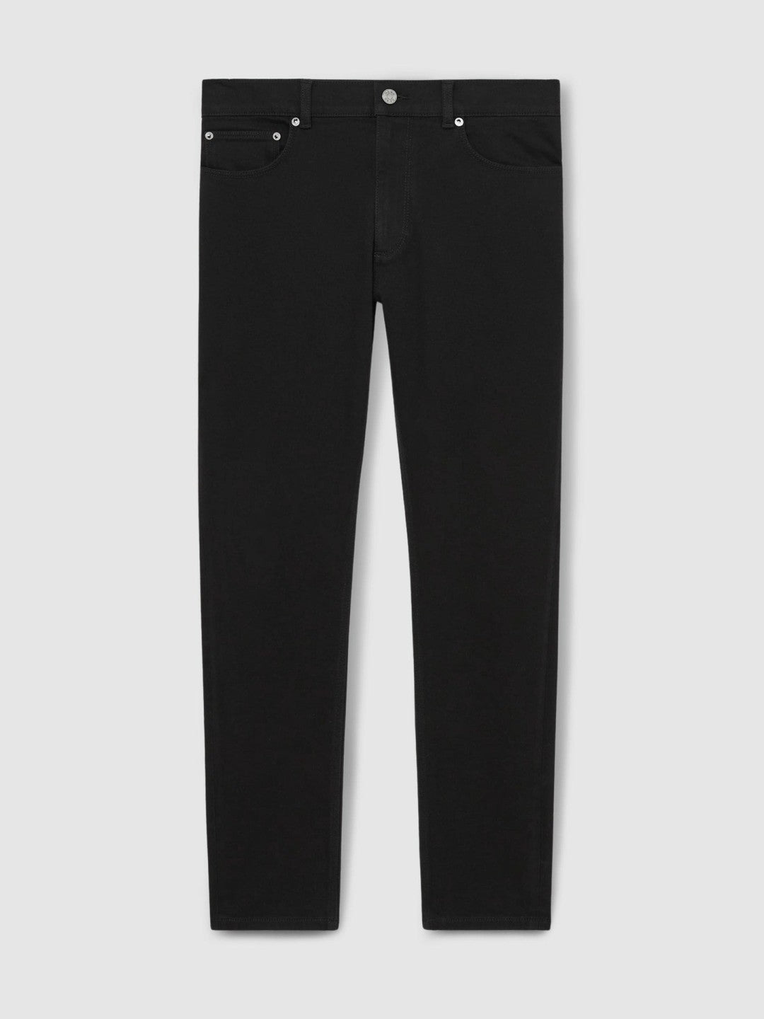 Reiss Affordable - Cotton-Stretch Slim-Fit Jeans in Stay Black