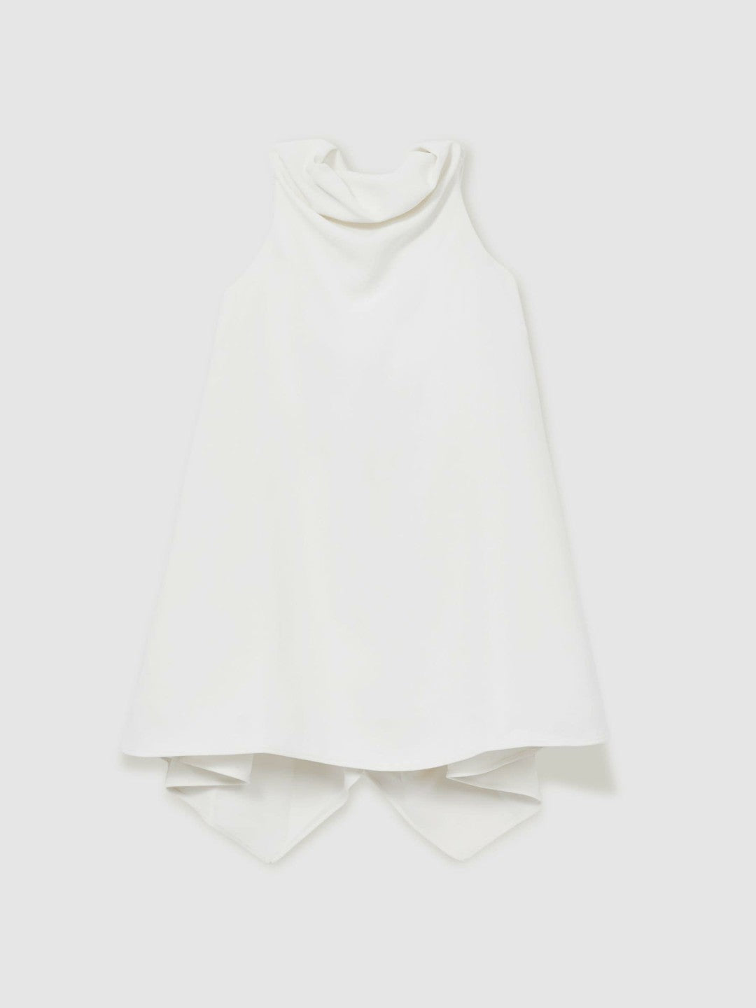 Reiss Savings - 13-14 yrs High-Neck Drape Back Dress in Ivory