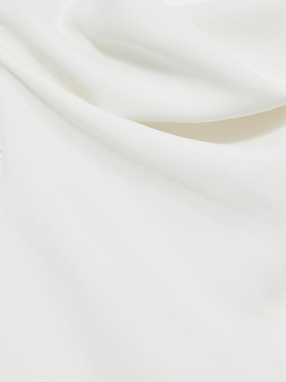 Reiss Savings - 13-14 yrs High-Neck Drape Back Dress in Ivory