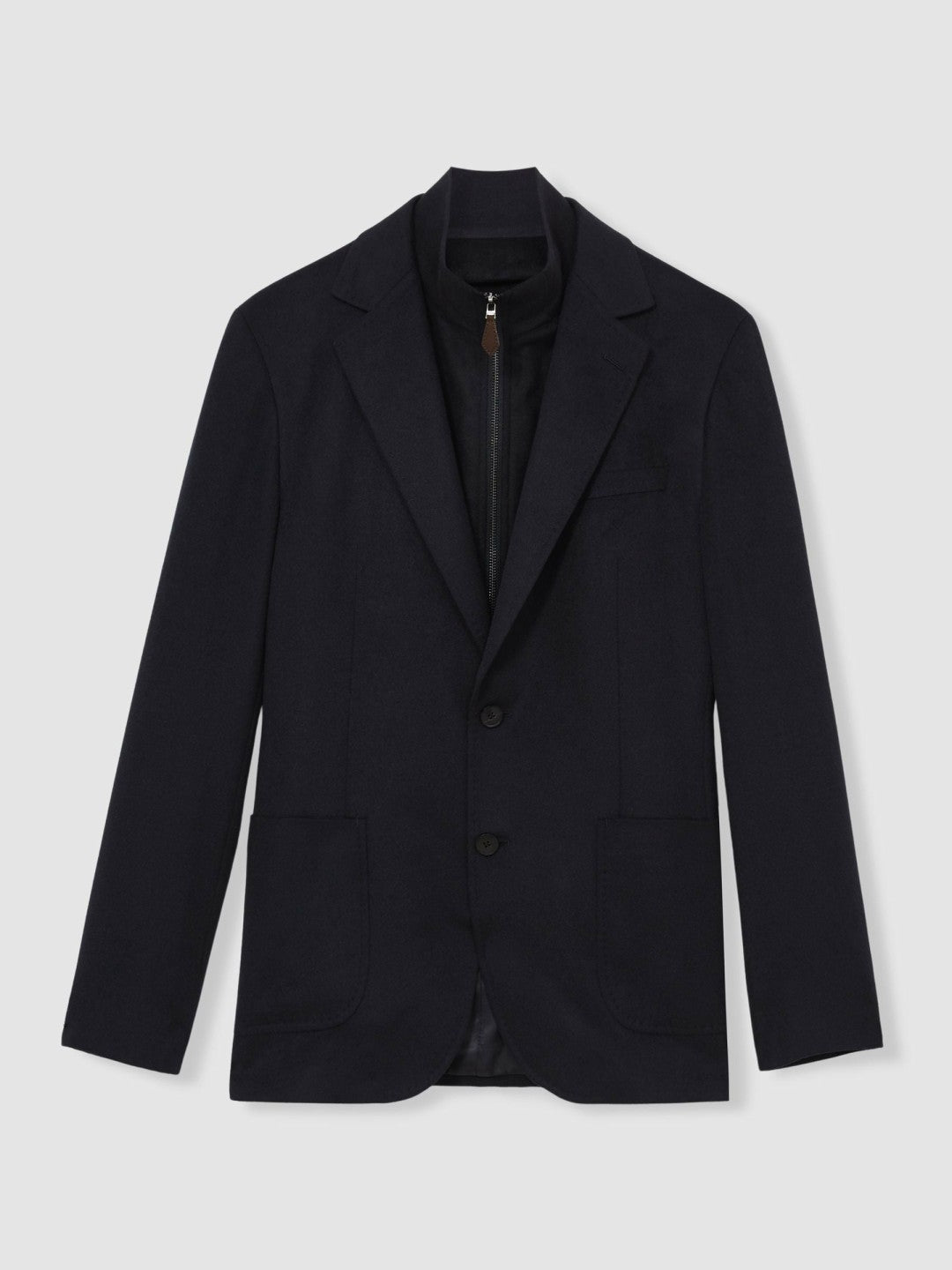 Reiss Best Seller - Single-Breasted Blazer With Gilet Insert Regular-Fit in Navy