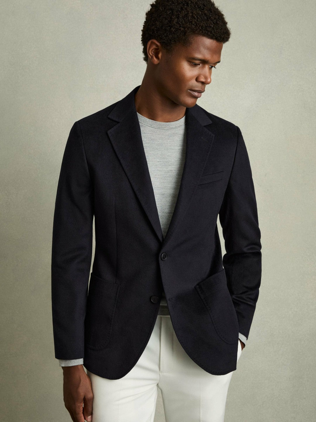 Reiss Best Seller - Single-Breasted Blazer With Gilet Insert Regular-Fit in Navy