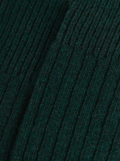 Reiss Best Seller - Ribbed Socks With Wool And Cashmere in Forest Green