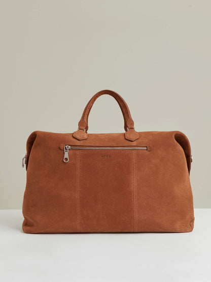 Reiss Popular Choice - Suede Holdall in Light Tan