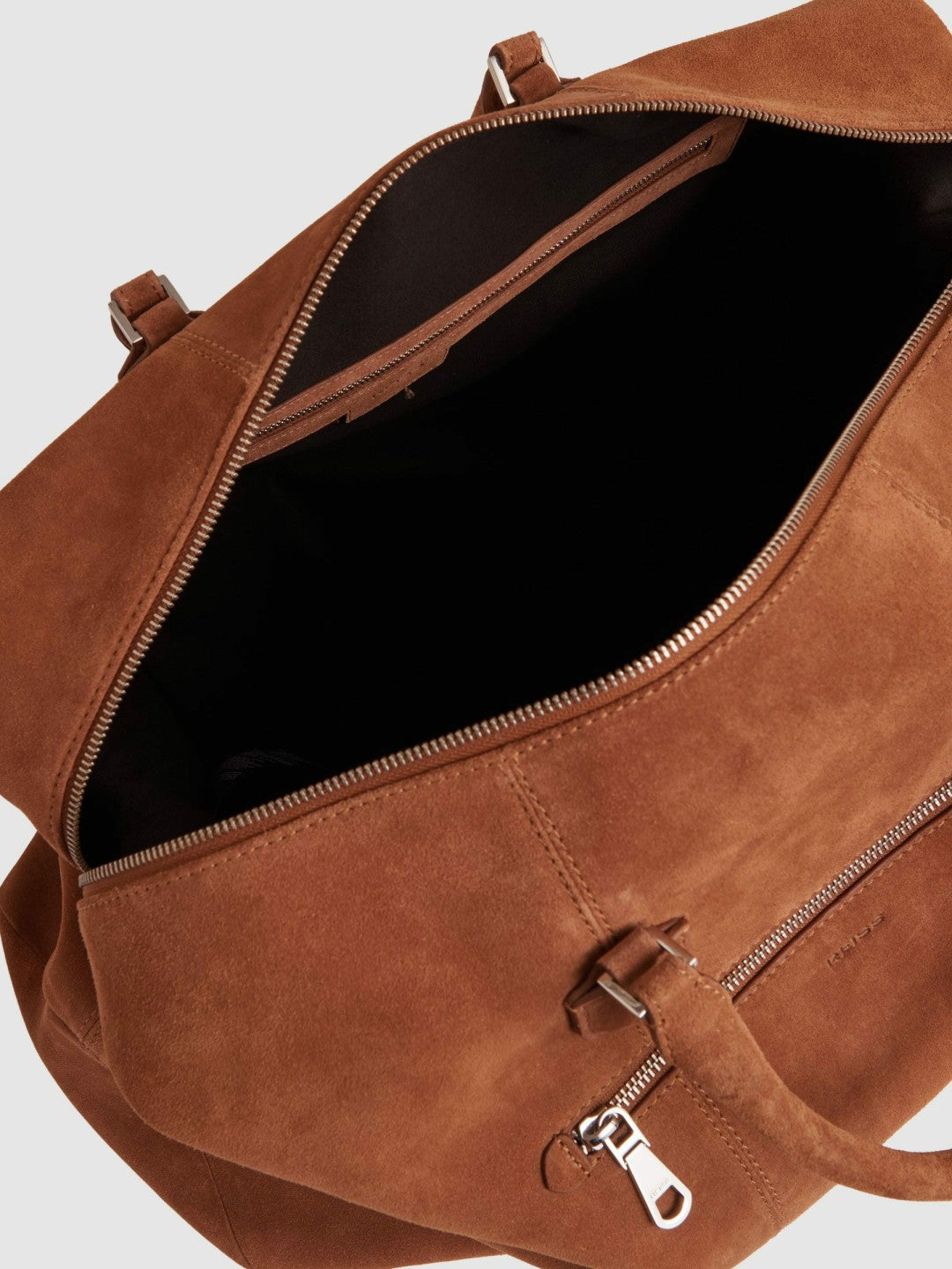 Reiss Popular Choice - Suede Holdall in Light Tan