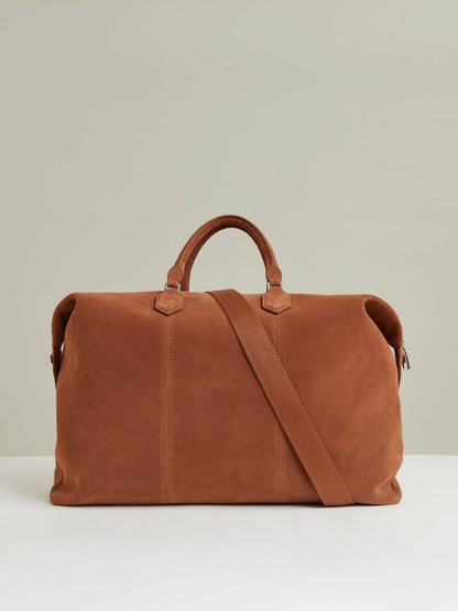 Reiss Popular Choice - Suede Holdall in Light Tan