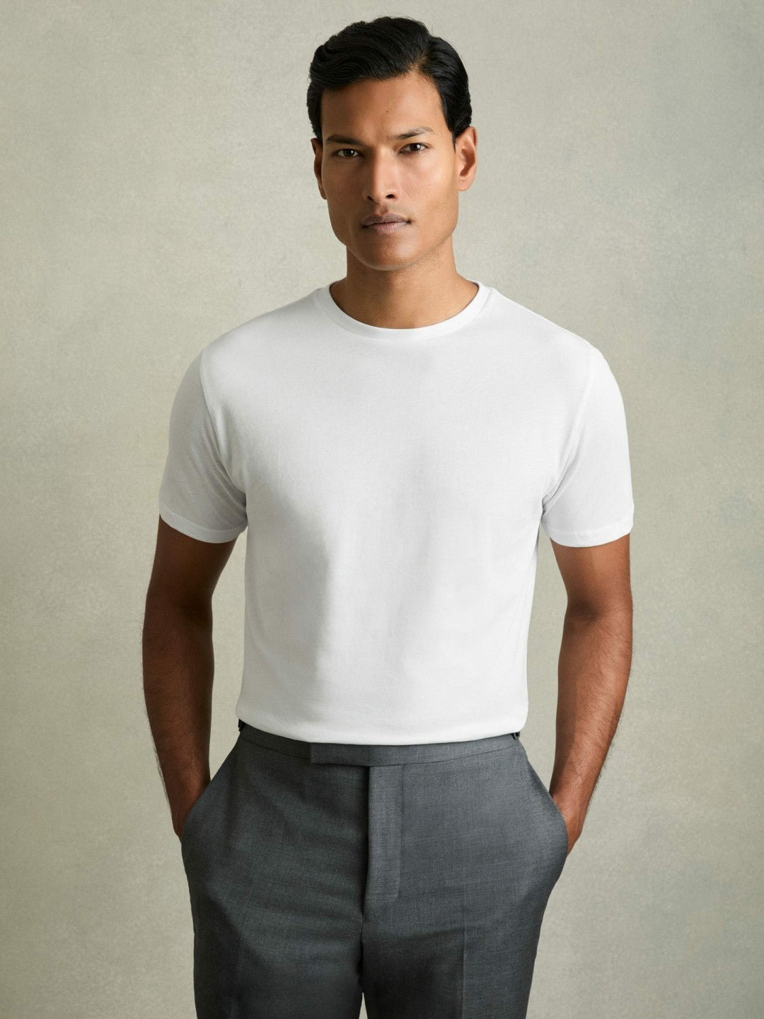 Reiss Popular Choice - Cotton-Jersey Crew-Neck T-shirts 3 Pack in Multi
