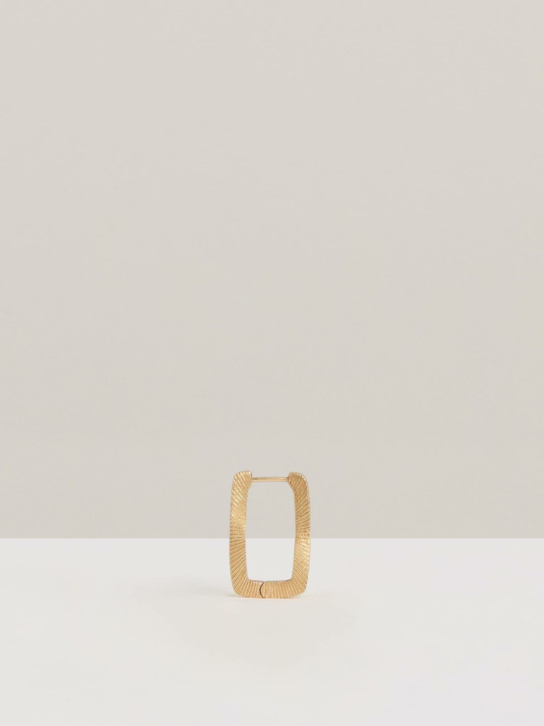 Reiss Deal - Geometric Hoop Earrings in Gold Tone