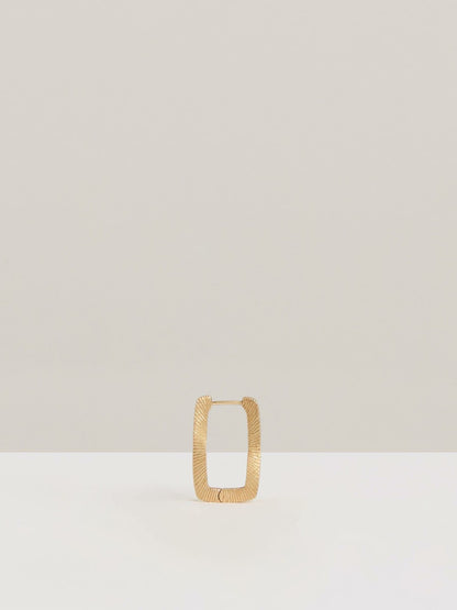 Reiss Deal - Geometric Hoop Earrings in Gold Tone