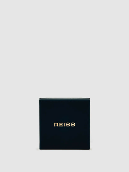 Reiss Sale - Sculptural Hoop Earrings in Gold Tone