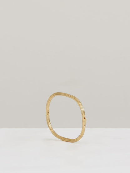 Reiss Affordable - Contour Hinged Cuff in Gold Tone