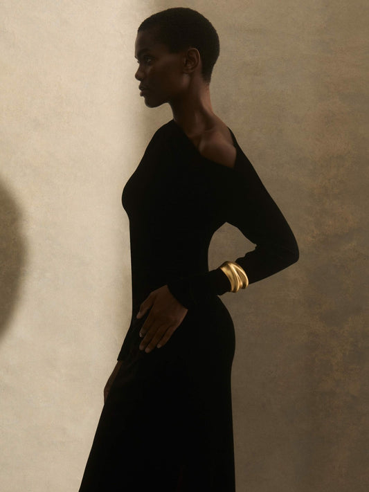 Reiss Affordable - Sculptural Cuff in Gold Tone