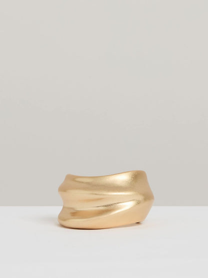 Reiss Affordable - Sculptural Cuff in Gold Tone