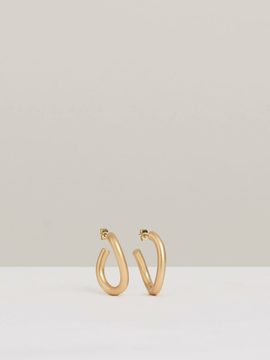 Reiss Popular Choice - Wave Hoop Earrings in Gold Tone