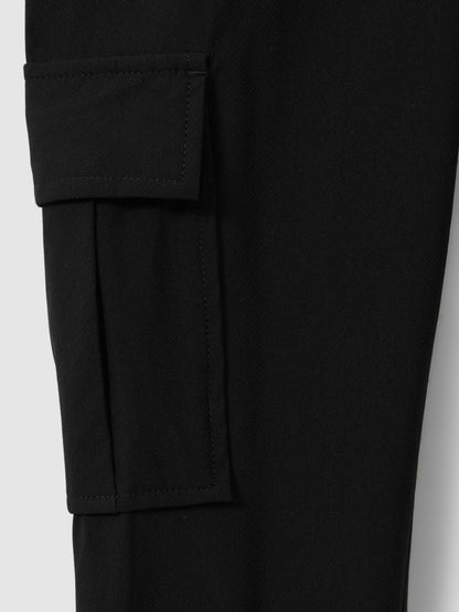 Reiss Value - 9-14 yrs Technical Drawstring Trousers in Black