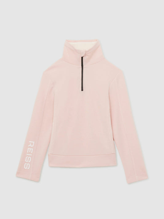 Reiss Offer - 13-14 yrs Funnel-Neck Base-Layer Top in Pink