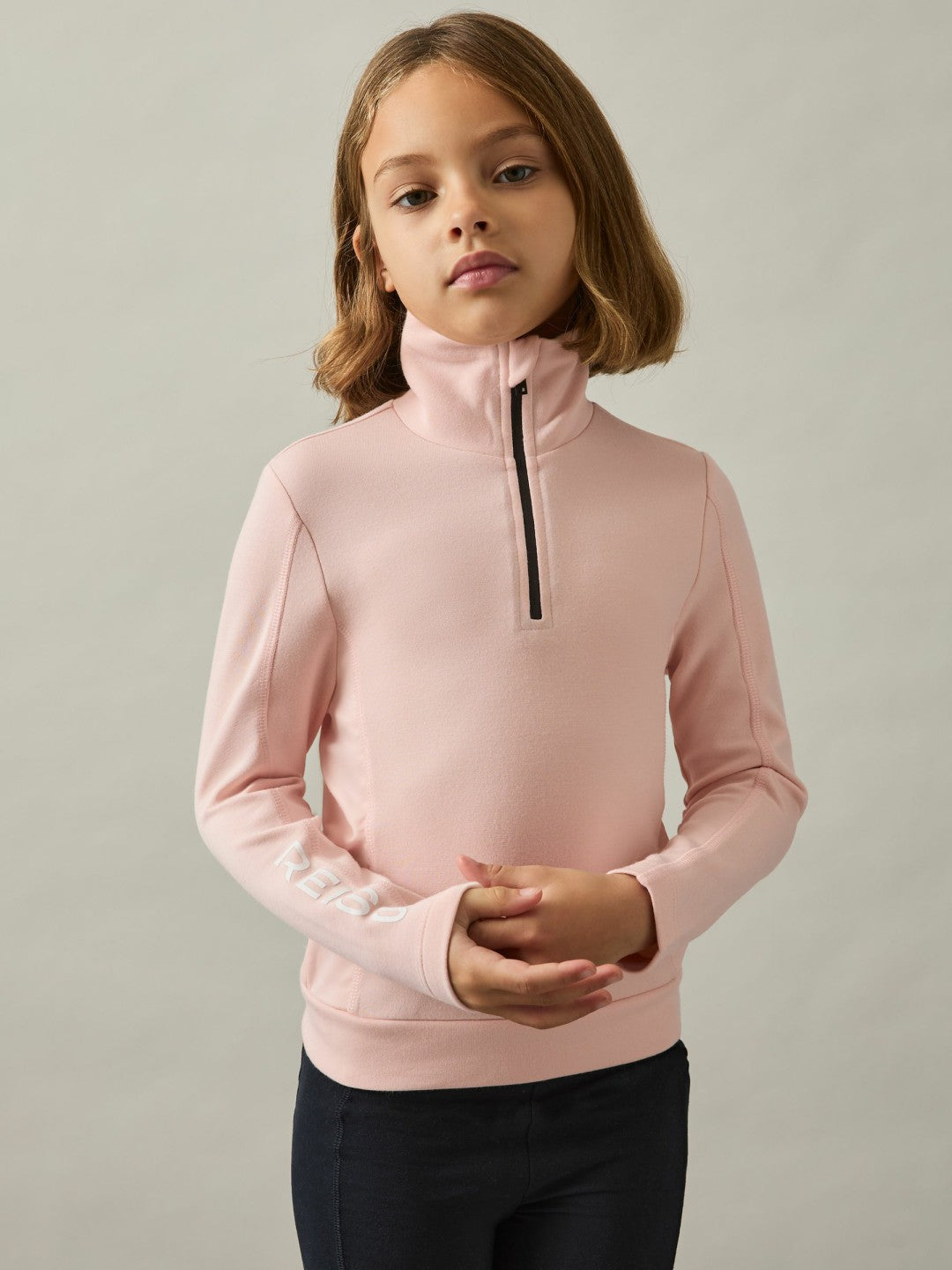 Reiss Sale - 4-9 yrs Funnel-Neck Base-Layer Top in Pink