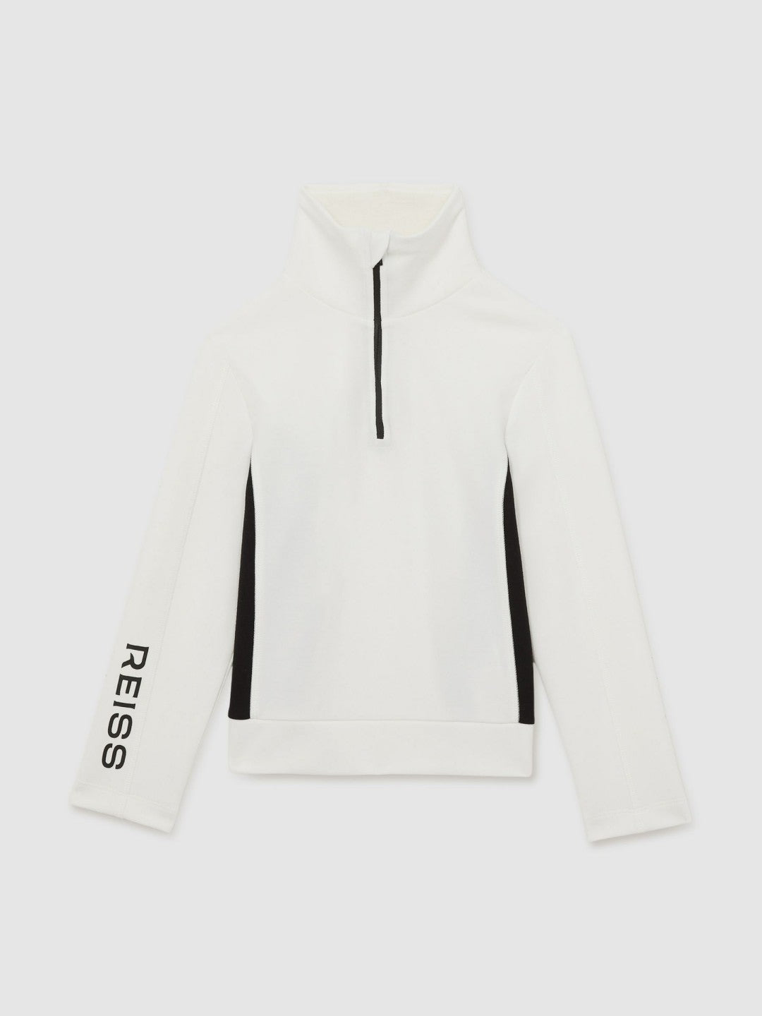 Reiss Deal - 4-9 yrs Funnel-Neck Base-Layer Top in White/Black