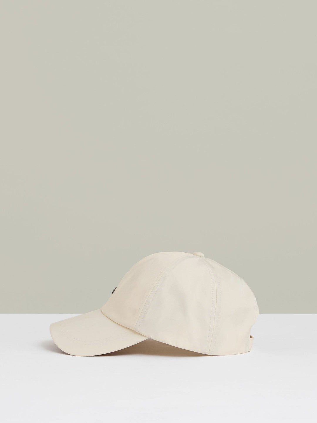 Reiss Featured - Logo Lettering Baseball Cap in Ecru