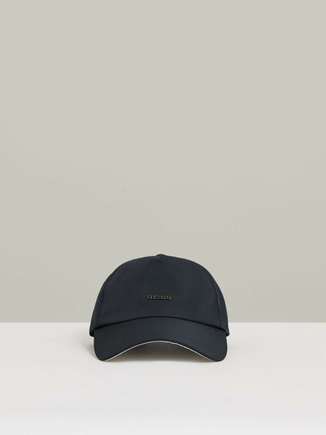 Reiss Deal - Logo Lettering Baseball Cap in Navy