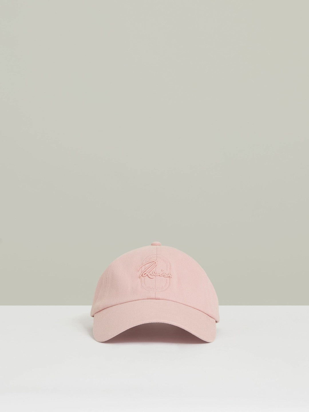 Reiss Affordable - Cotton Logo-Embroidered Baseball Cap in Washed Pink