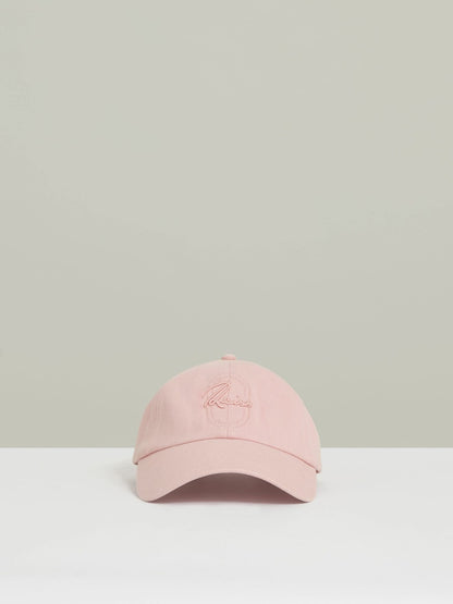 Reiss Affordable - Cotton Logo-Embroidered Baseball Cap in Washed Pink