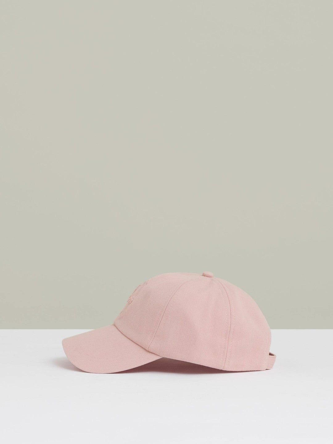 Reiss Affordable - Cotton Logo-Embroidered Baseball Cap in Washed Pink