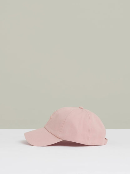 Reiss Affordable - Cotton Logo-Embroidered Baseball Cap in Washed Pink