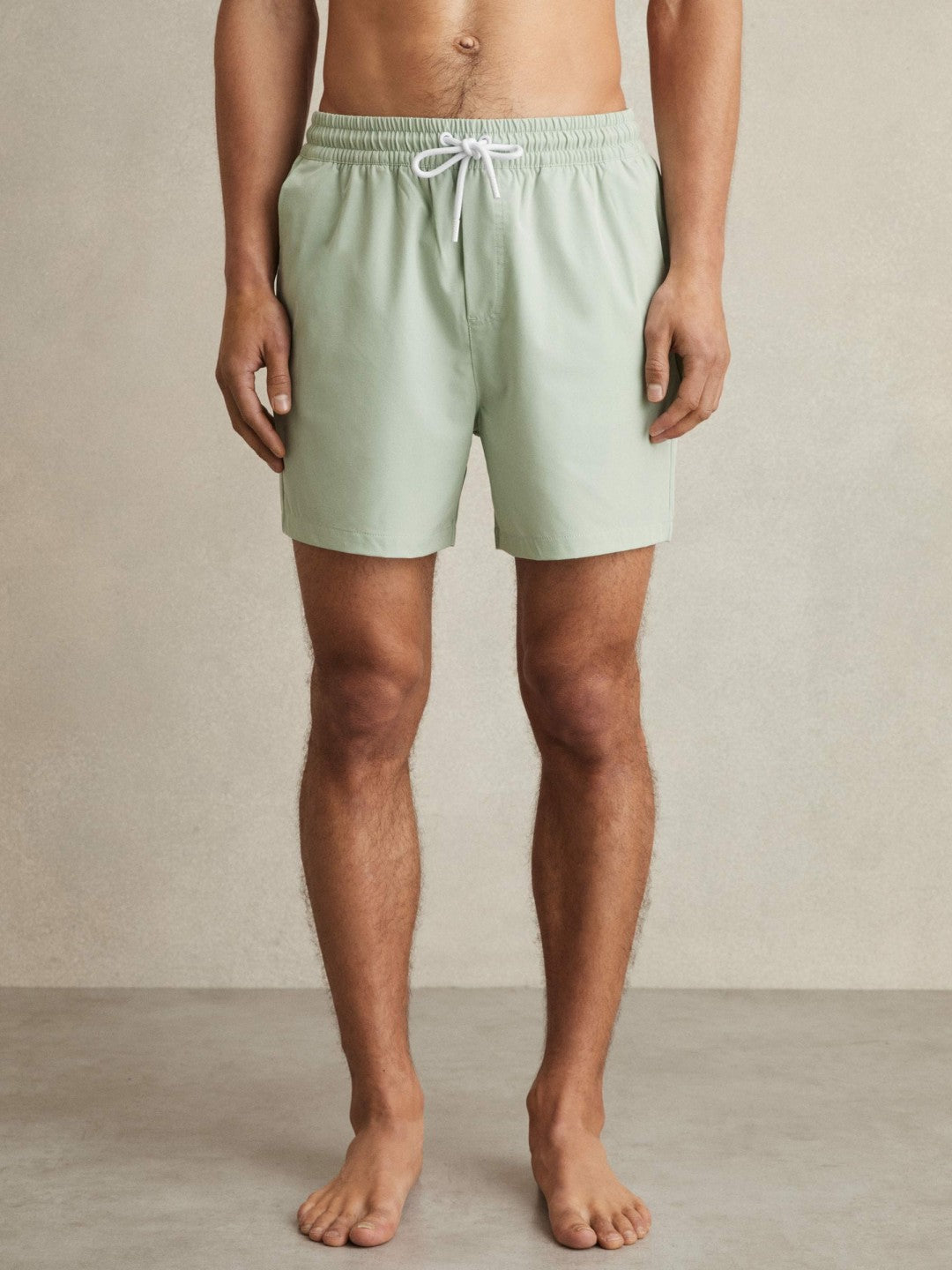 Reiss Deal - Drawstring Swim Shorts in Mint Green