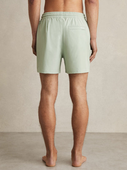 Reiss Deal - Drawstring Swim Shorts in Mint Green