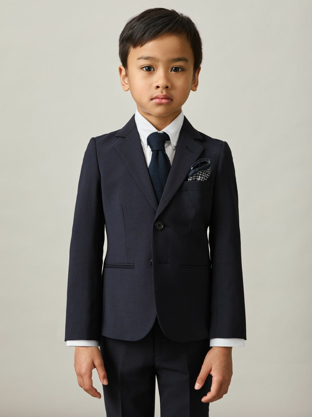 Reiss Sale - 3-9 yrs Wool-Blend Single-Breasted Suit Blazer in Navy