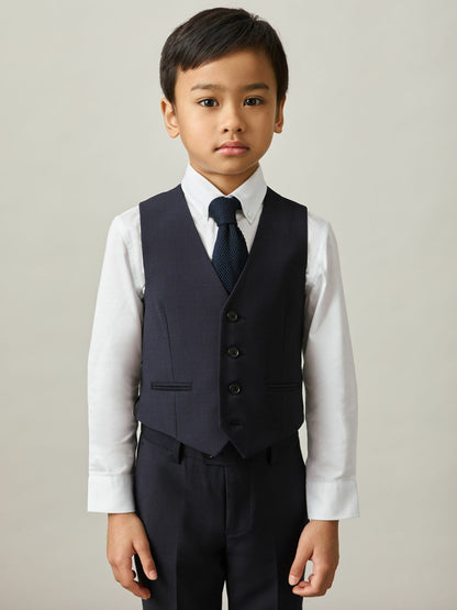 Reiss Deal - 3-9 yrs Modern Fit Waistcoat in Navy