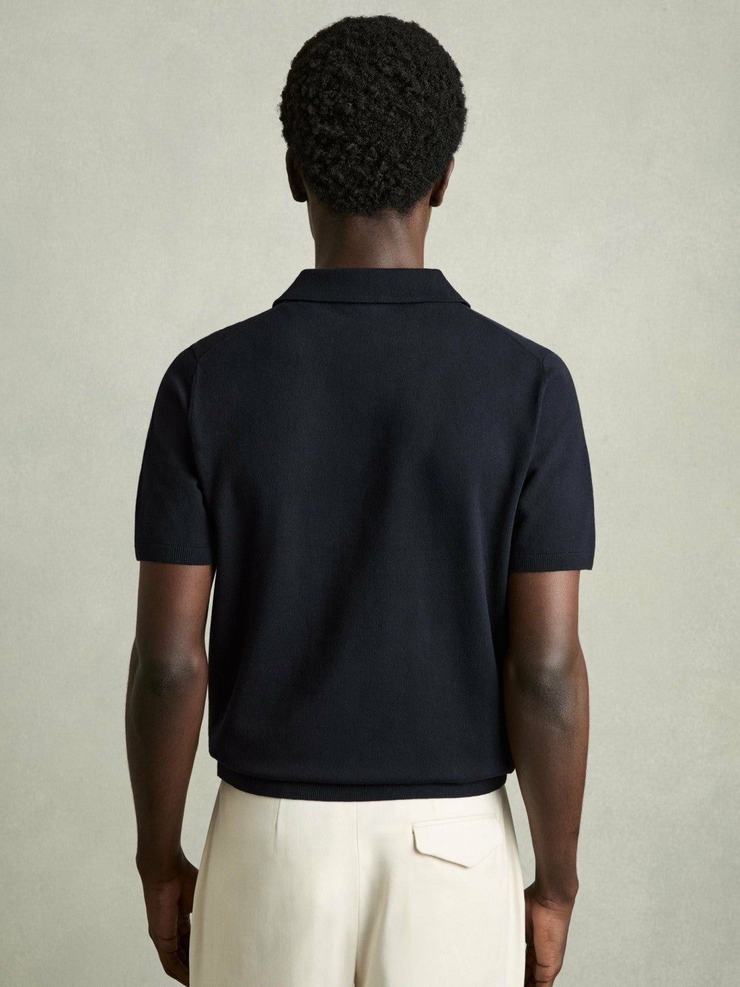 Reiss Affordable - Contrast-Placket Polo Shirt With Cotton in Navy