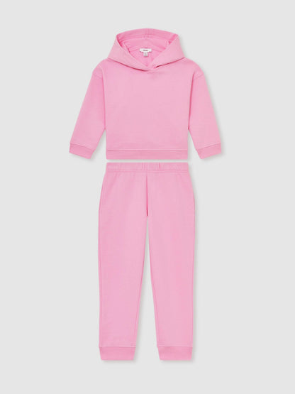 Reiss Savings - 13-14 yrs Cotton-Blend Hoodie And Joggers Set in Bright Pink