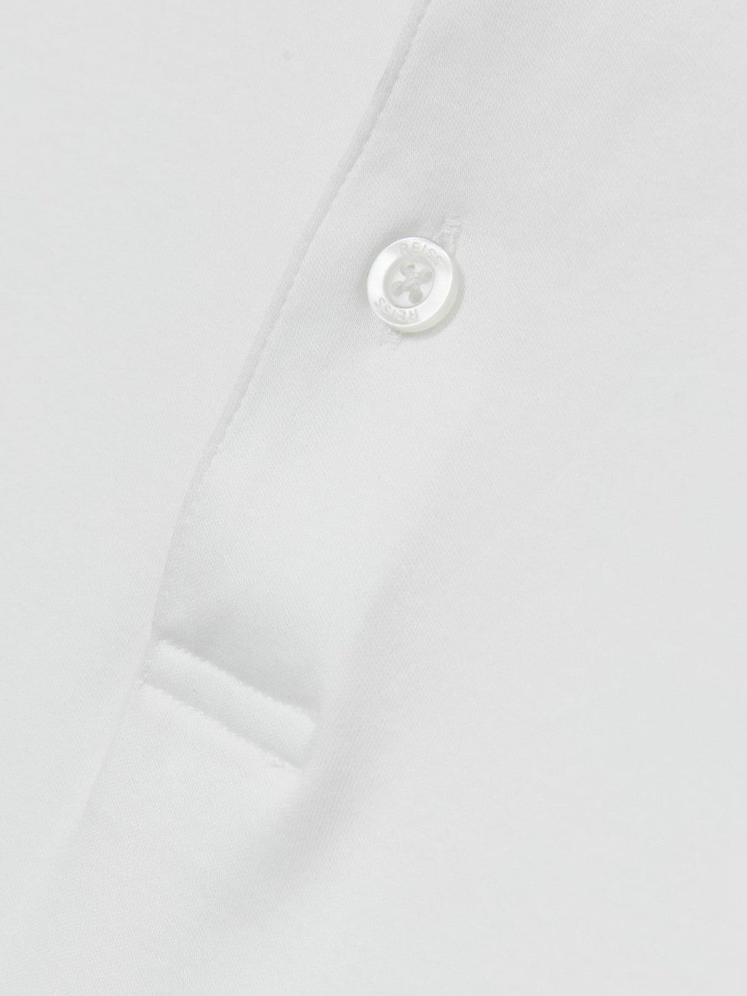 Reiss Value - Cotton Short-Sleeve Polo Shirt in White