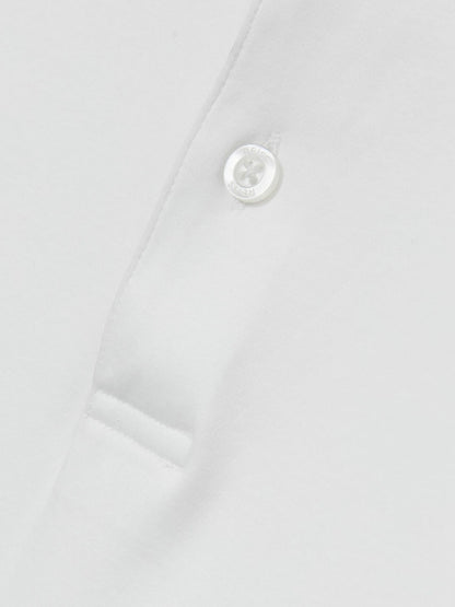 Reiss Value - Cotton Short-Sleeve Polo Shirt in White