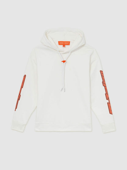 Reiss Savings - McLaren F1 Team Oversize Toggle Hoodie Unisex Fit in White